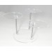 FixtureDisplays® 3-Teir Plexiglass Acrylic Stand Riser Jewelry Display Phone Stand 13801